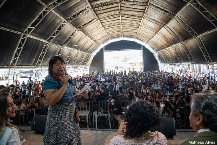 Joenia Wapichana (Rede-RR), única deputada federal indígena do Brasil, lança Carta contra PL 191