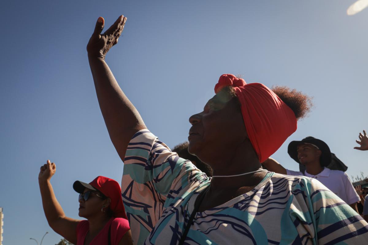 O Aquilombar 2024 carregou um tema de poucas palavras, mas que traduzem uma mensagem necessária e de força para os dias atuais: ancestralizar o futuro | Webert da Cruz / ISA - Conaq