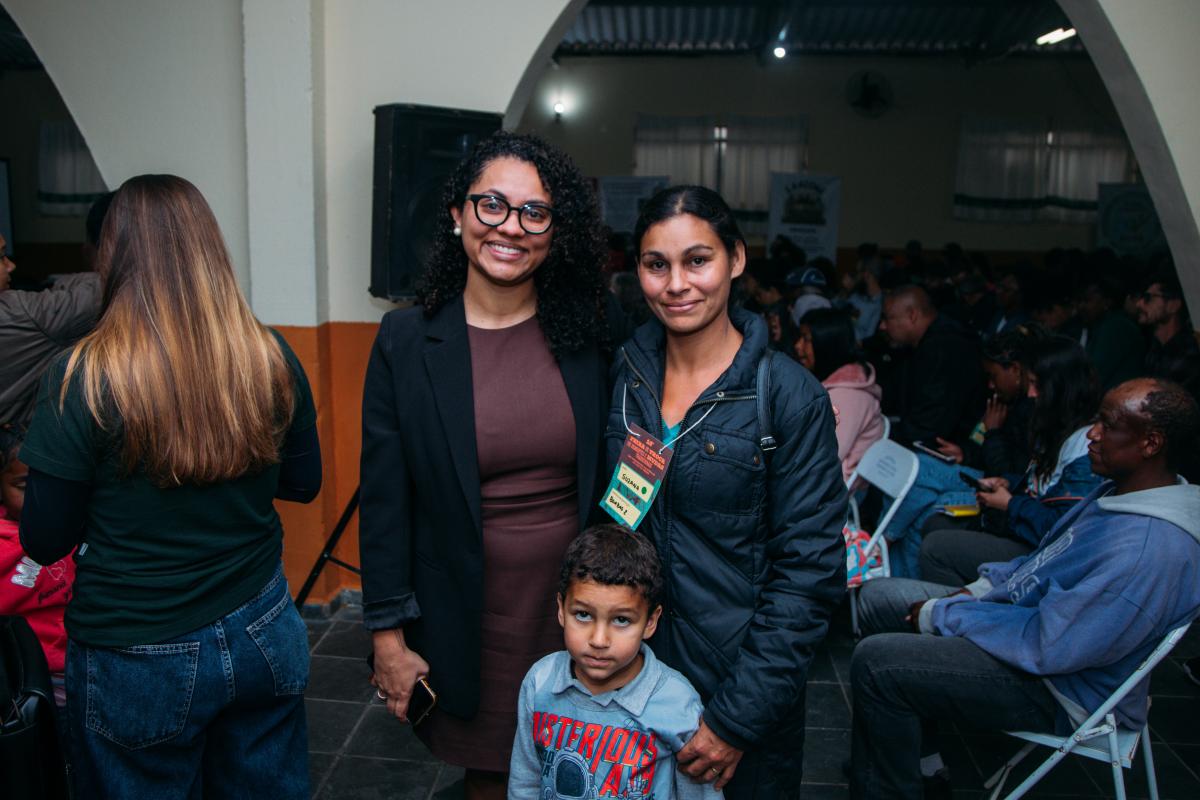 Hallana Duarte Miranda, juíza responsável pelo direito de outorga do título de domínio de comunidade quilombola em área do Petar; e Suzana Pedroso, liderança do Quilombo de Bombas de Baixo