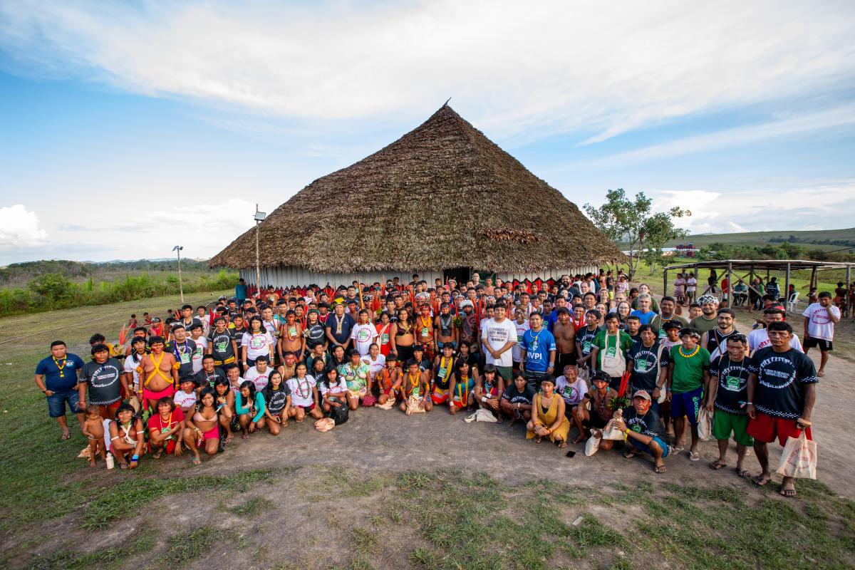  Lideranças reunidas no último dia do VI Fórum de Lideranças Yanomami e Ye’kwana