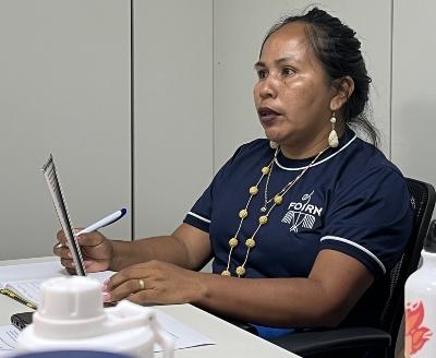 Na foto, Cleocimara Reis, coordenadora do Dmirn